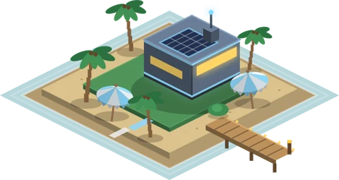 Isola delle vacanze — Futuristico