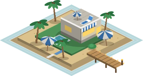Isola delle vacanze — Resort
