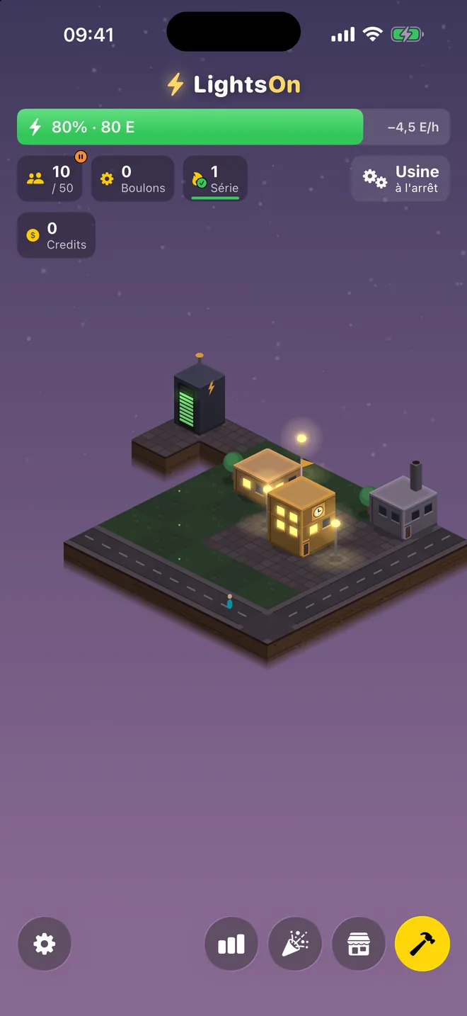 Jour un — Une maison, une batterie, une éolienne. Ça commence petit.
